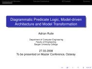 Diagrammatic Predicate Logic, Model-driven Architecture and Model ...