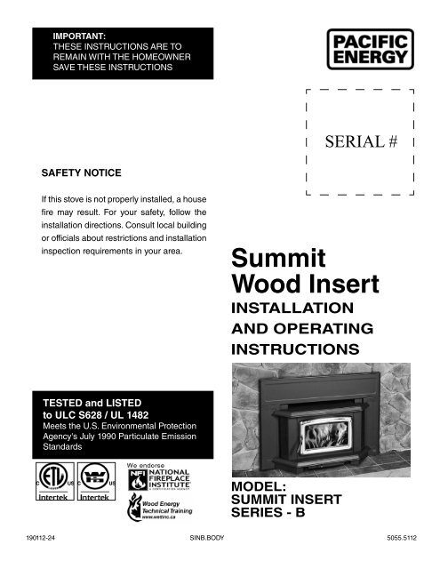 Safety Notice The Chimney Sweep Online