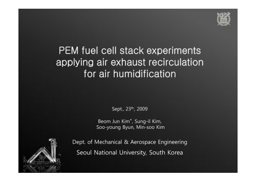 PEM fuel cell stack experiments applying air exhaust recirculation ...