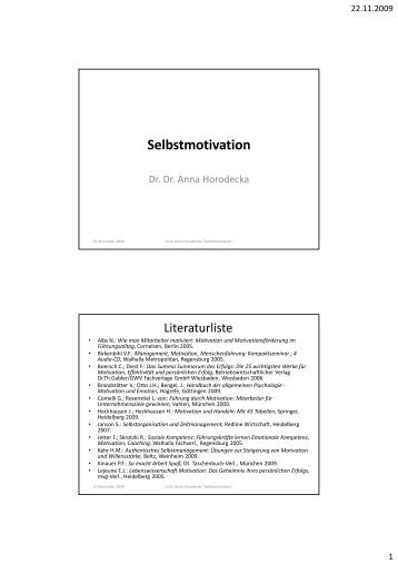 Selbstmotivation (PPT)