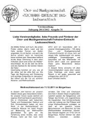 Vereinszeitung Jahrgang 2011/2012 Ausgabe 31 Liebe ... - CMG-LE