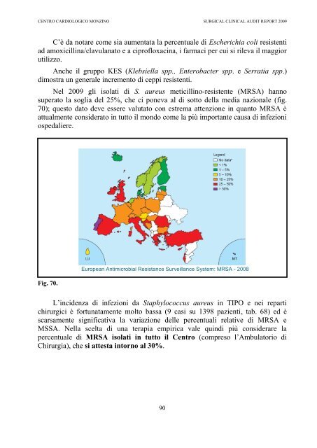 CLINICAL AUDIT REPORT 2009 - Centro Cardiologico Monzino