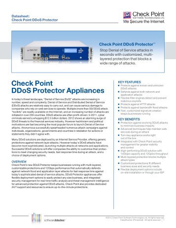 Check Point Ddos Protector Appliances