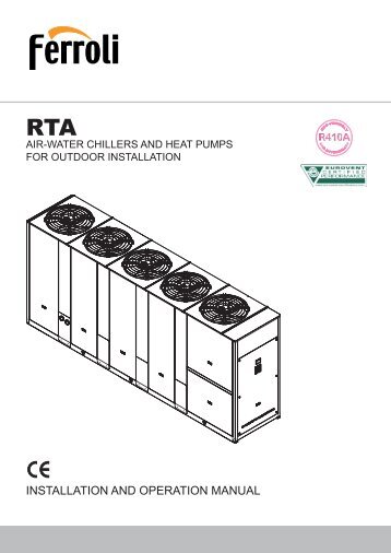 INSTALLATION AND OPERATION MANUAL