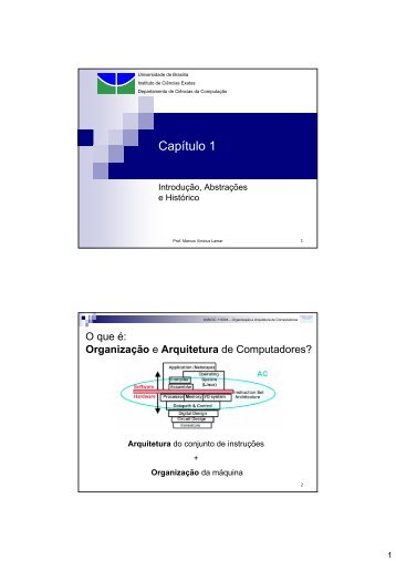 CapÃ­tulo 1 - Departamento de CiÃªncia da ComputaÃ§Ã£o - UnB