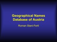 Geographical Names Database of Austria