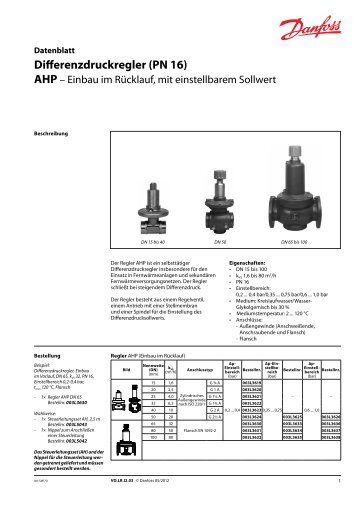 Differenzdruckregler (PN 16)