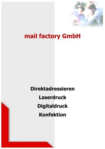 Digitales Personalisieren per Laser - mail factory GmbH