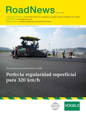 Perfecta regularidad superficial para 320 km/h