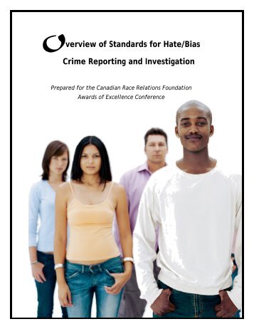 Overview of Standards for Hate/Bias Crime Reporting and ...