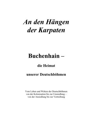 An den Hängen der Karpaten Buchenhain - Bukowinafreunde.de