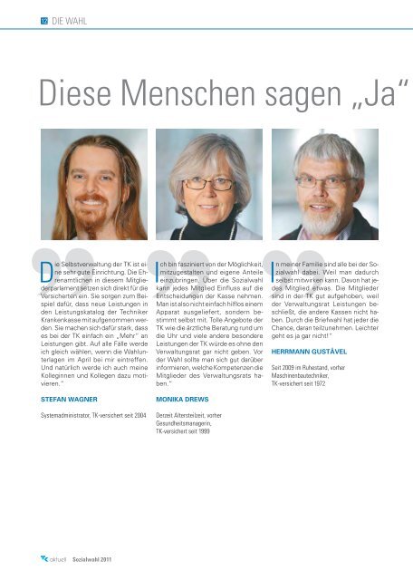 TK - Kandidaten und Listen ( PDF , 1.3 MB ) - Sozialwahl 2011