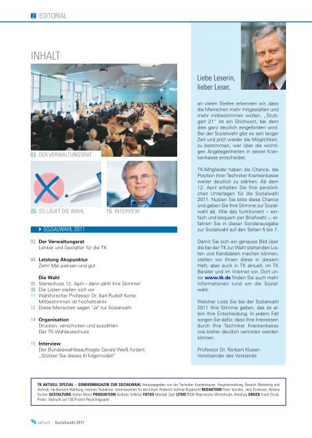 TK - Kandidaten und Listen ( PDF , 1.3 MB ) - Sozialwahl 2011