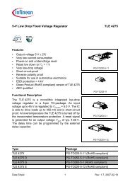 5-V Low Drop Fixed Voltage Regulator TLE 4275