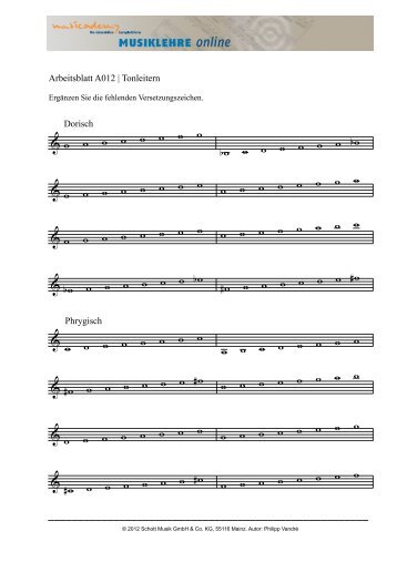 A012 Tonleitern: Modi - Musicademy