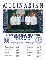 Chefs Association of the Pacific Coast - Surimi School Worldwide