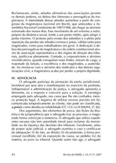 Tutela Jurisdicional - Emerj - Tribunal de JustiÃ§a do Estado do Rio ...