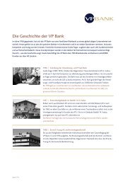 Die Geschichte der VP Bank