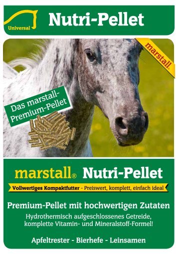 Apfeltrester - Bierhefe - Leinsamen - Marstall