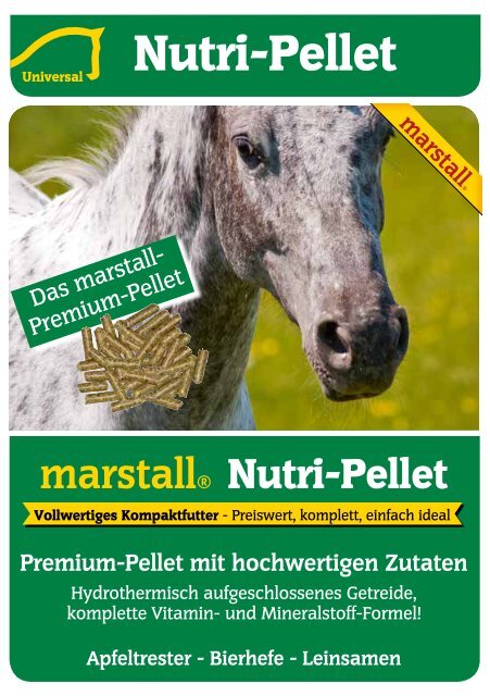 Apfeltrester - Bierhefe - Leinsamen - Marstall