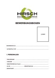 BEWERBUNGSBOGEN - Malerei Hirsch