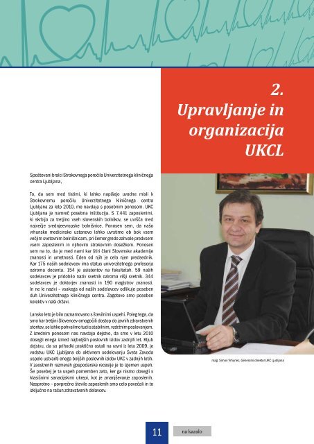 Strokovno poročilo 2010 - Univerzitetni Klinični Center Ljubljana