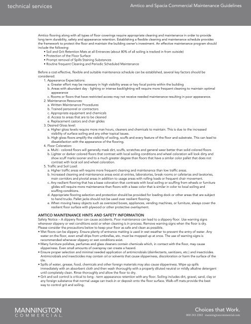 Amtico Spacia Maintenance Guidelines Mannington amtico-spacia-maintenance-guidelines-mannington