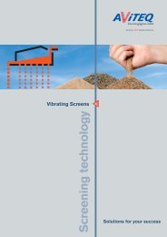 Vibrating Screens - AViTEQ Vibrationstechnik GmbH