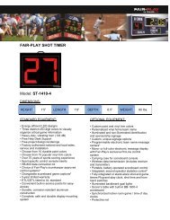 FAIR-PLAY SHOT TIMER Model: ST-1410-4 - Fair-Play Scoreboards