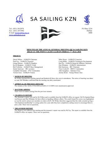 SA SAILING KZN