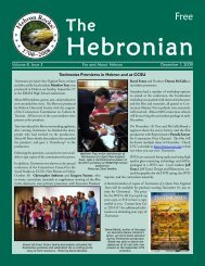 The Hebronian December 2009 Page 1 Volume 8, Issue 3 ... - Gulemo