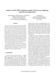 Design of a 2D DCT/IDCT Application Specific VLIW Processor ...