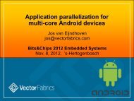 Application parallelization for multi-core Android devices