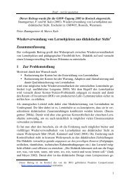 Wiederverwendung von Lernobjekten aus didaktischer ... - Petersheim