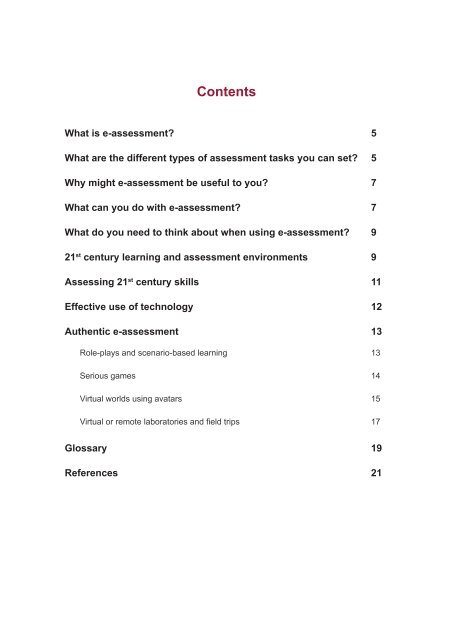 Teacher's Handbook on e-Assessment - Office for Learning and ...