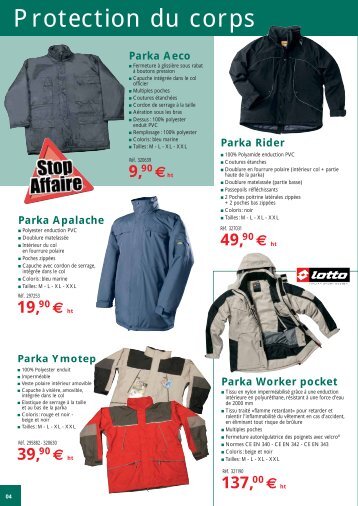 Protection du corps - Celestin Materiaux