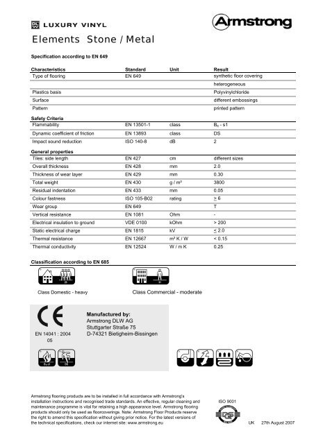 to view Elements Technical Specs PDF document