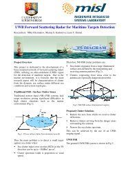 UWB Forward Scattering Radar for Maritime Targets Detection