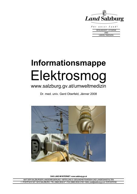 Infomappe Elektrosmog - Land Salzburg