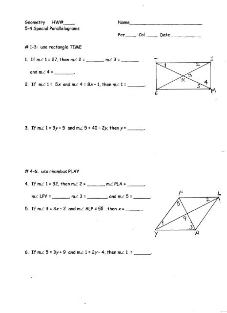 worksheet 5-4