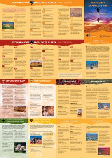 Explorers Way Touring Route brochure - South Australia