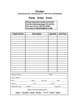 parts order form edgebander virutex parts order form edgebander virutex