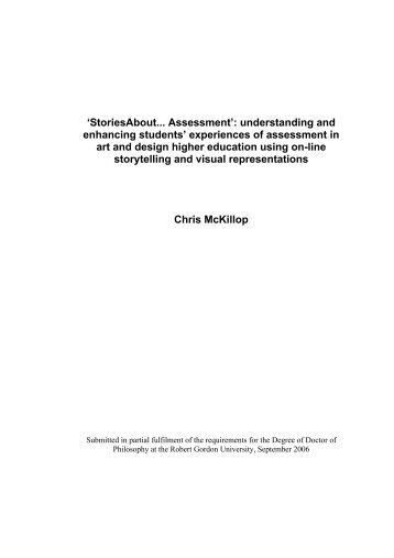 Chris McKillop PhD Thesis.pdf - OpenAIR @ RGU - Robert Gordon ...