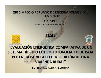 resultados - Asociación Peruana de Energía Solar y del Ambiente