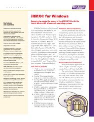 iRMX for Windows - tenAsys