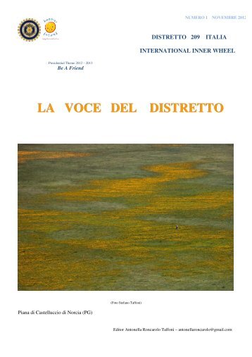 la voce del distretto 209 - Inner Wheel Italia