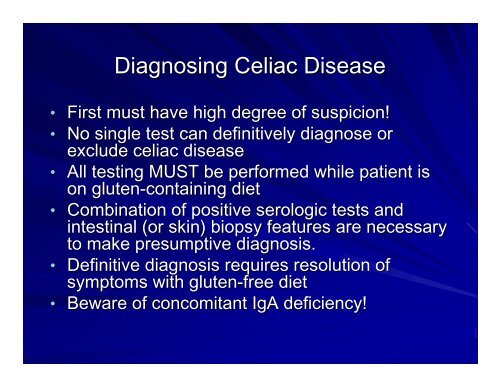 Celiac Disease - VCU Internal Medicine Electronic Residency ...