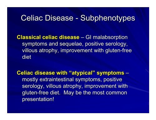 Celiac Disease - VCU Internal Medicine Electronic Residency ...