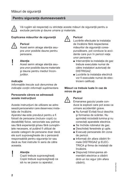 Instructiuni de utilizare Vitotronic 100 - Viessmann