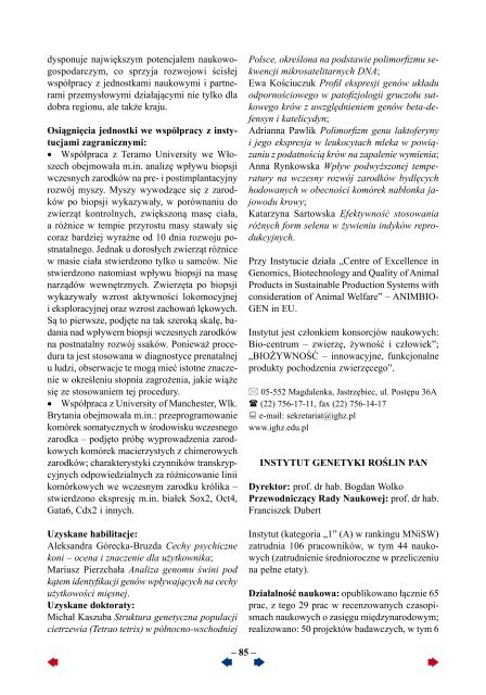 Sprawozdanie za 2012 rok - Portal Wiedzy PAN - Polska Akademia ...